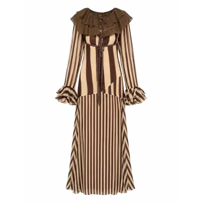 Carmen Says Women's Mistletoe Brown Collar Accesory