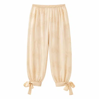 Carmen Says Women's Neutrals Cream Crush Trousers In White