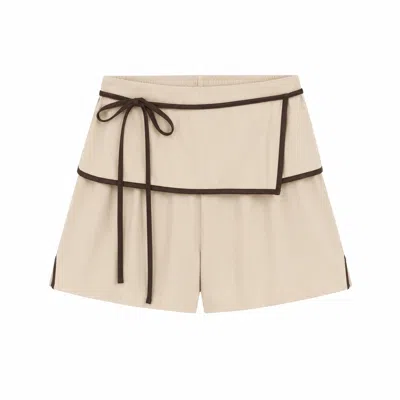 Carmen Says Women's Neutrals Serve White Mini Sports Skirt In Multi