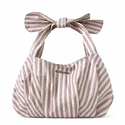 Carmen Says Women's Pink Candy Striped Mini Bag