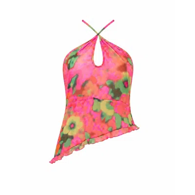 Carmen Says Women's Pink Garden Ecstasy Blouse