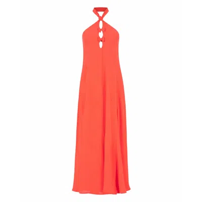 Carmen Says Women's Red Utopia Dress In Orange