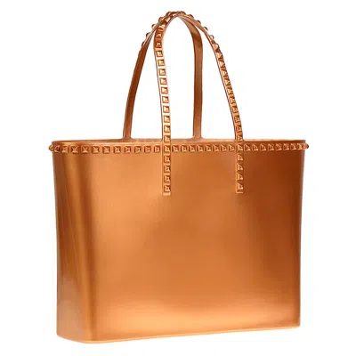 Carmen Sol Angelica Large Tote In Gold