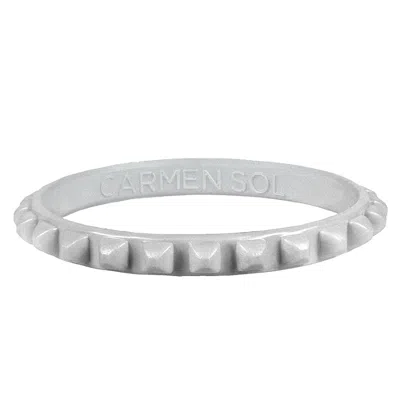 Carmen Sol Borchietta Bracelet Light Grey In Gray
