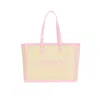 Carmen Sol Capri Canvas Mid Tote In Pink
