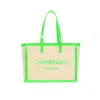 Carmen Sol Capri Canvas Mid Tote In Green