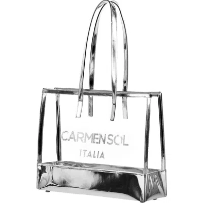 CARMEN SOL CARMEN SOL CAPRI CLEAR TOTE BAG