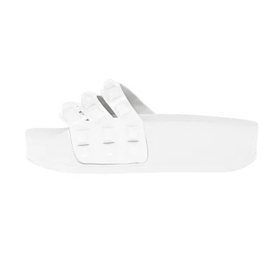 Carmen Sol Carmen Platform Slides Sandals In White