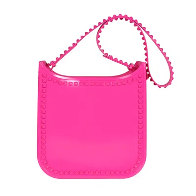 Carmen Sol Fico Large Crossbody In Fuchsia