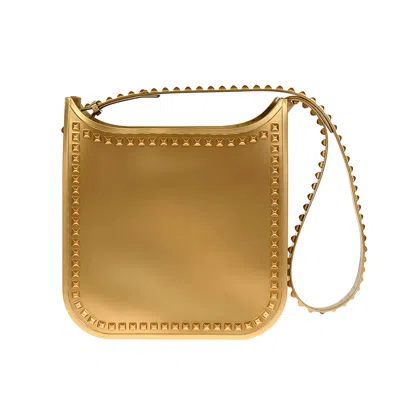 Carmen Sol Fico Large Crossbody In Gold