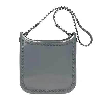 Carmen Sol Fico Large Crossbody In Grey
