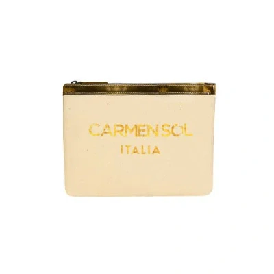 Carmen Sol Firenze Clutch In Gold