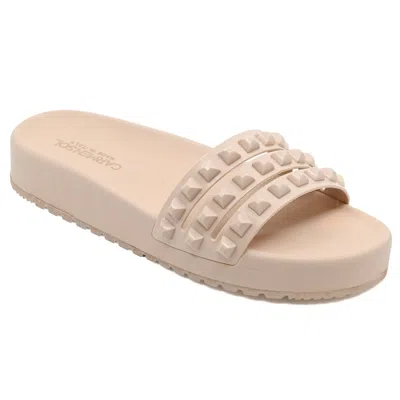 Carmen Sol Franco 3 Slides Blush In Neutral