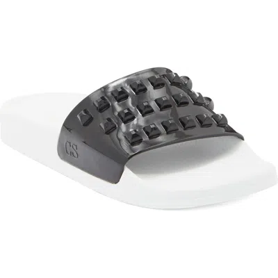 Carmen Sol Franco Waterproof Slide Sandal In Gray