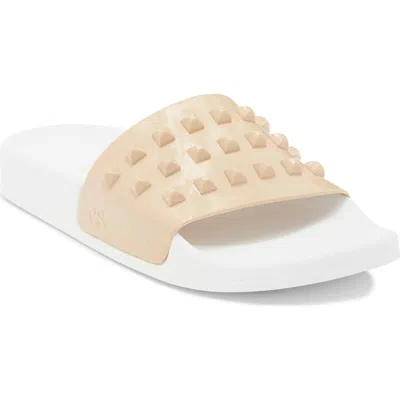 Carmen Sol Franco Waterproof Slide Sandal In Blush