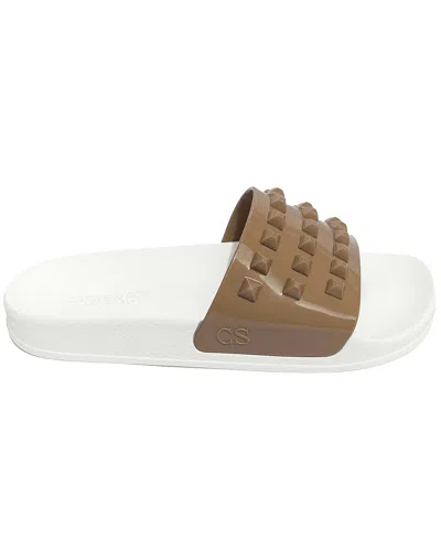 Carmen Sol Franco White Sandal In Brown