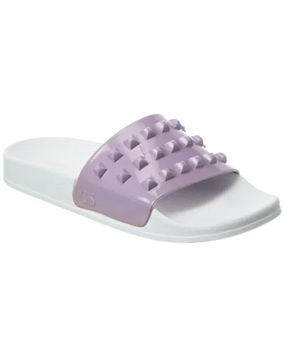 Carmen Sol Franco White Sandal In Purple