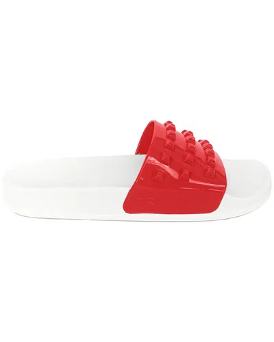 Carmen Sol Franco White Sandal In Red