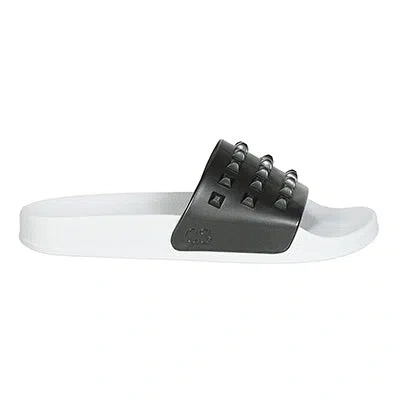 Carmen Sol Franco White Slides Clearance In Black