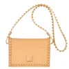 Carmen Sol Graziella Flap Crossbody In Gold