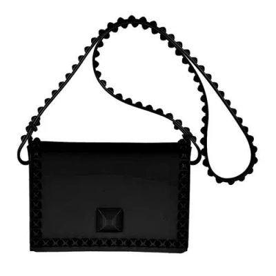 Carmen Sol Mini Graziella Flap Crossbody In Black
