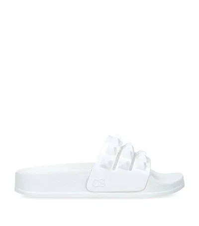 Carmen Sol Kids' Jelly Carmen Slides In White