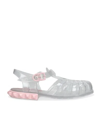 Carmen Sol Kids' Jelly Tommy Slides In Grey