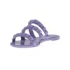 CARMEN SOL MARIA 3 STRAP FLAT JELLY SANDALS