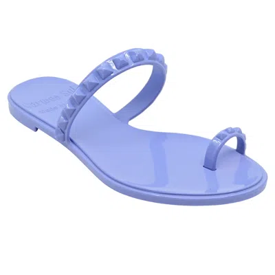 Carmen Sol Maria Flat Sandal Baby Blue