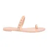 Carmen Sol Maria Flat Sandal In Blush