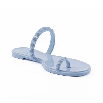 Carmen Sol Maria Flat Jelly Sandals In Baby Blue