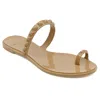 Carmen Sol Maria Flat Sandal Nude In Multi