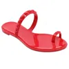 Carmen Sol Maria Flat Sandal Red In Multi