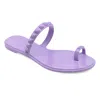 Carmen Sol Maria Flat Sandal Violet In Purple