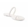 Carmen Sol Maria Flat Sandal In White