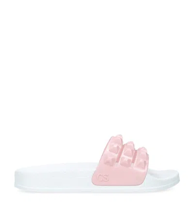 Carmen Sol Kids' Mini Carmen Slides In White