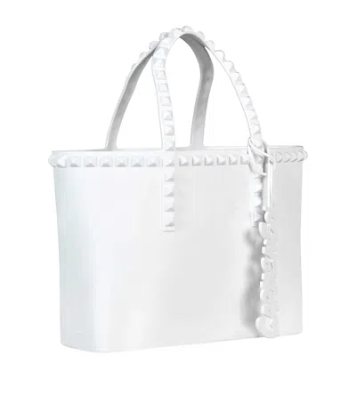 Carmen Sol Kids' Mini Grazia Tote Bag In White