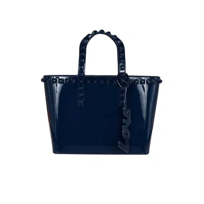 Carmen Sol Miriam Micro Mini Tote In Blue