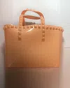 Carmen Sol Miriam Micro Mini Tote In Orange