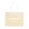 Carmen Sol Roma Canvas Large Tote In Neutral