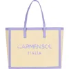 Carmen Sol Roma Tote Bag In Purple