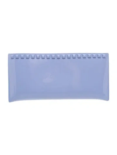 Pre-owned Carmen Sol Rubber Clutch In Blue