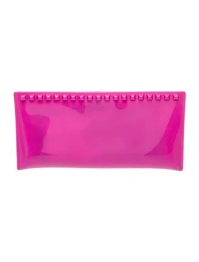 Pre-owned Carmen Sol Rubber Clutch In Pink