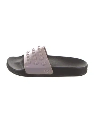 Pre-owned Carmen Sol Rubber Printed Slides In Multi