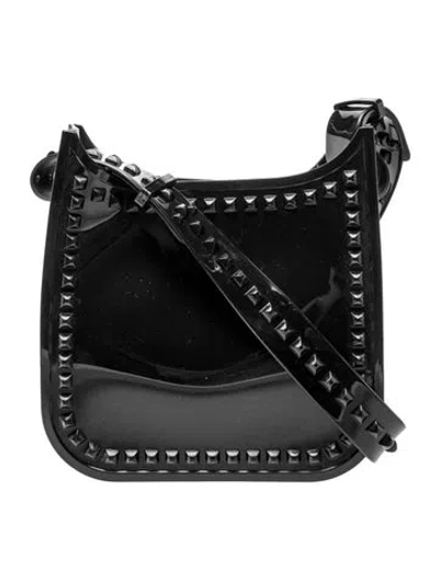 Pre-owned Carmen Sol Rubber Shoulder Bag In Black