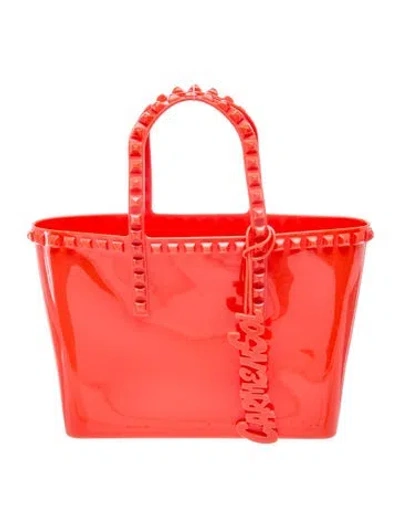 Pre-owned Carmen Sol Rubber Shoulder Bag In Orange