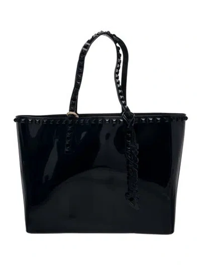 Pre-owned Carmen Sol Rubber Tote In Blue