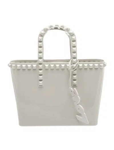 Pre-owned Carmen Sol Rubber Tote In Grey