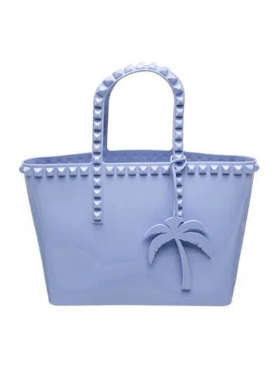 Pre-owned Carmen Sol Rubber Tote In Purple