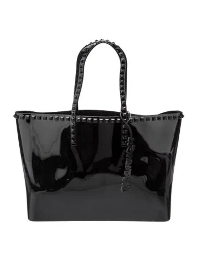 Pre-owned Carmen Sol Rubber Weekender Bag In Black